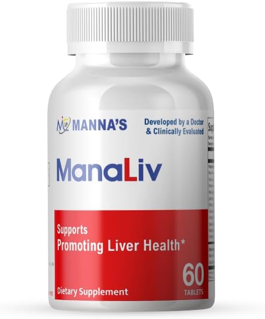 MannaLiv Liver Health Support Supplement - 60 Tablets by MIC Manna