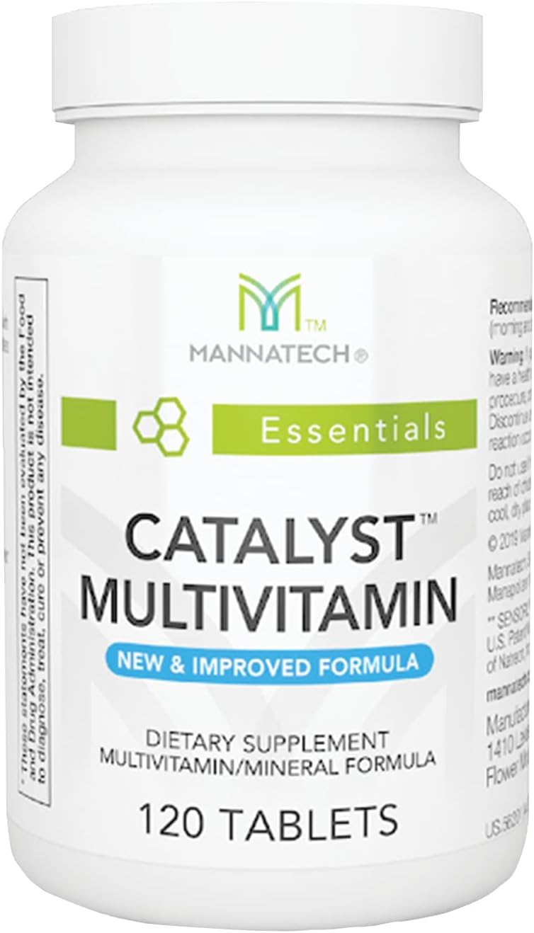 Mannatech Catalyst Multivitamin 120 Tablets with Antioxidants A, C, E and Ashwagandha for Physical and Emotional Support