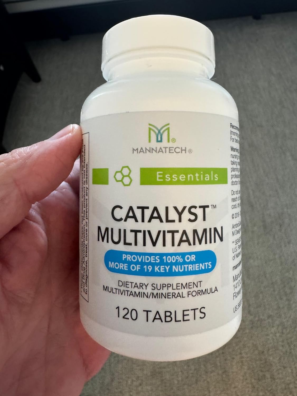 Mannatech Catalyst Multivitamin 120 Tablets with Antioxidants A, C, E and Ashwagandha for Physical and Emotional Support