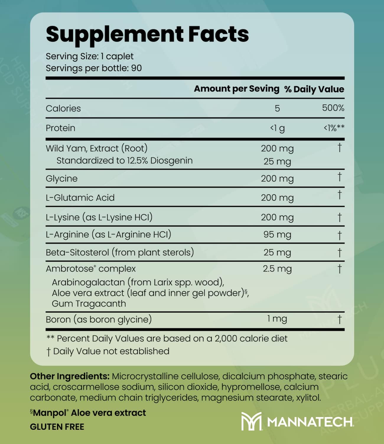 Mannatech Plus Supplement with 90 Capsules for Daily Nutritional Support