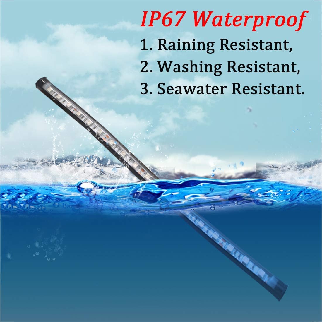 Marine Boat Navigation Lights for Night Fishing, Easy Installation with No Drilling Required for Pontoon, Bass, Jon, Jet Ski, Kayak