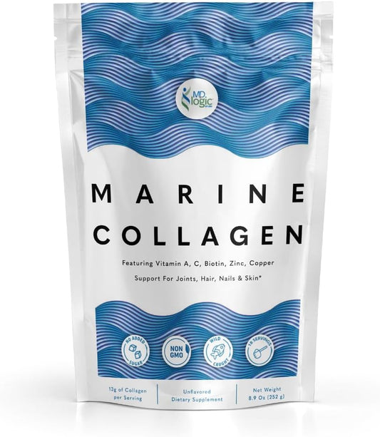 Marine Collagen by MD Logic Health: Supports Skin, Hair, and Joint Health