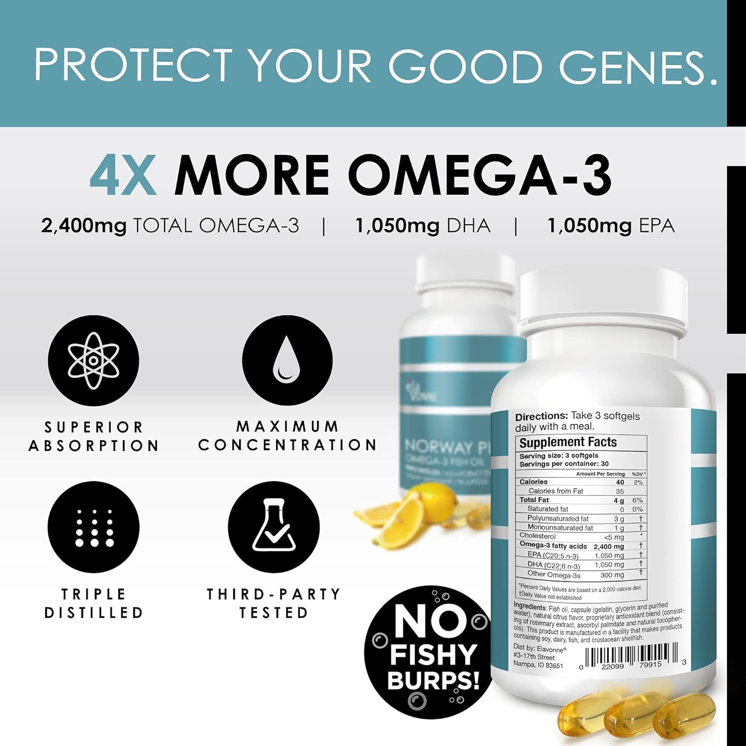 Marine Collagen, Hair Vitamins, and Omega-3 Fish Oil Bundle - Beauty Nutrition for Skin, Nails, Joints, and Aging