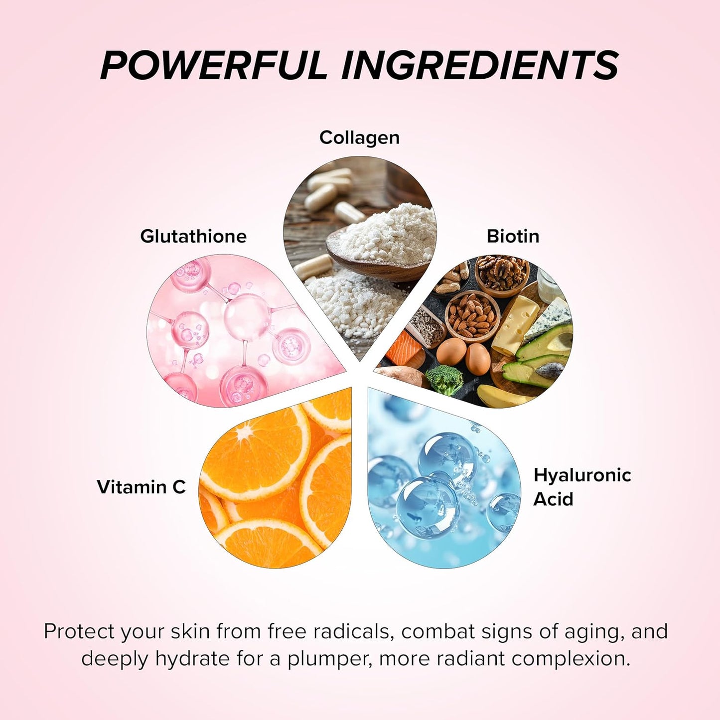Marine Collagen Jelly with Vitamin C & Hyaluronic Acid for Hair, Skin & Nails - Strawberry Flavor - 10 Pack