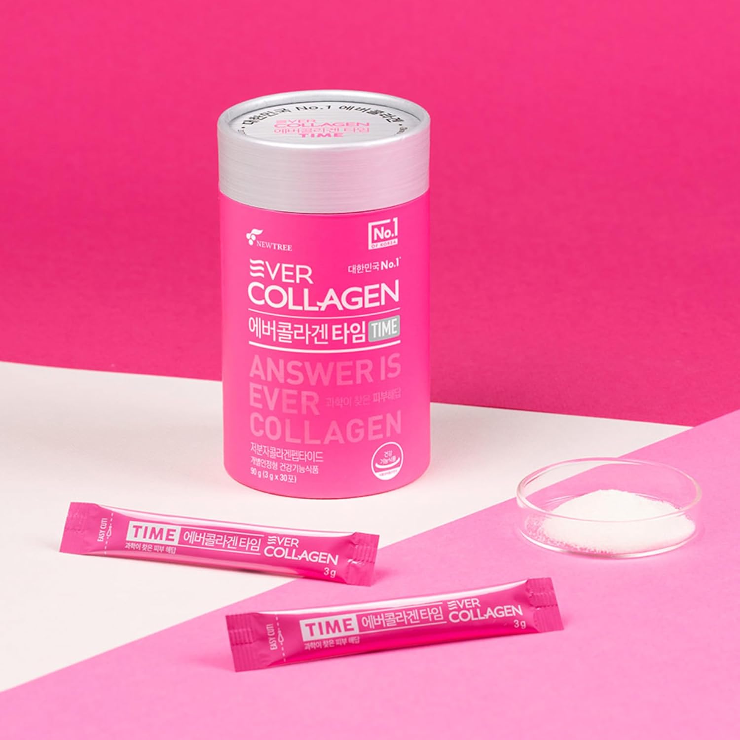 Marine Collagen Peptides Powder Stick for Skin, Hair, and Nail Health - Type I & III Collagen Supplement for Women and Men - 30 Packets