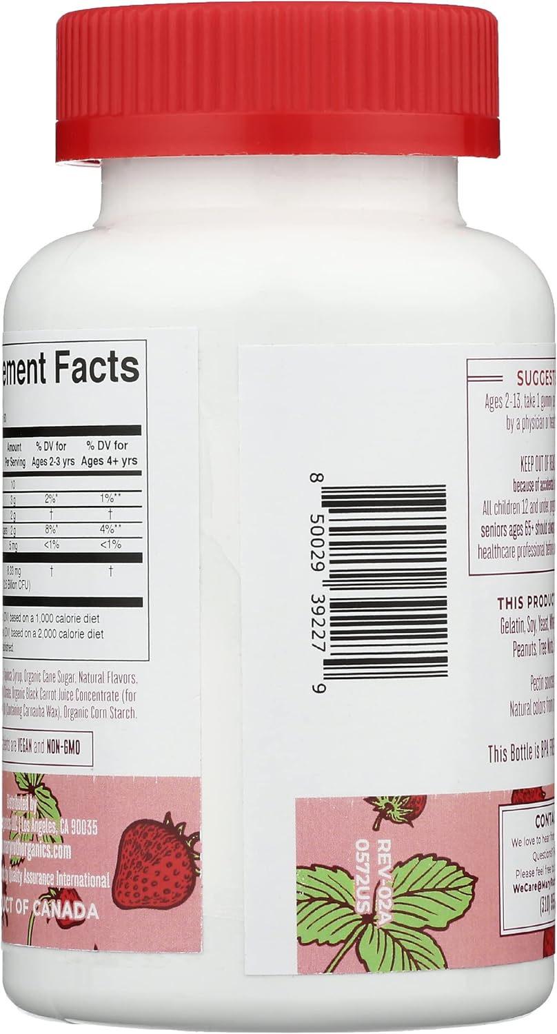 MaryRuth Organics Kids PROBIOTIC Gummy - Natural and Delicious Children's Probiotic Supplement