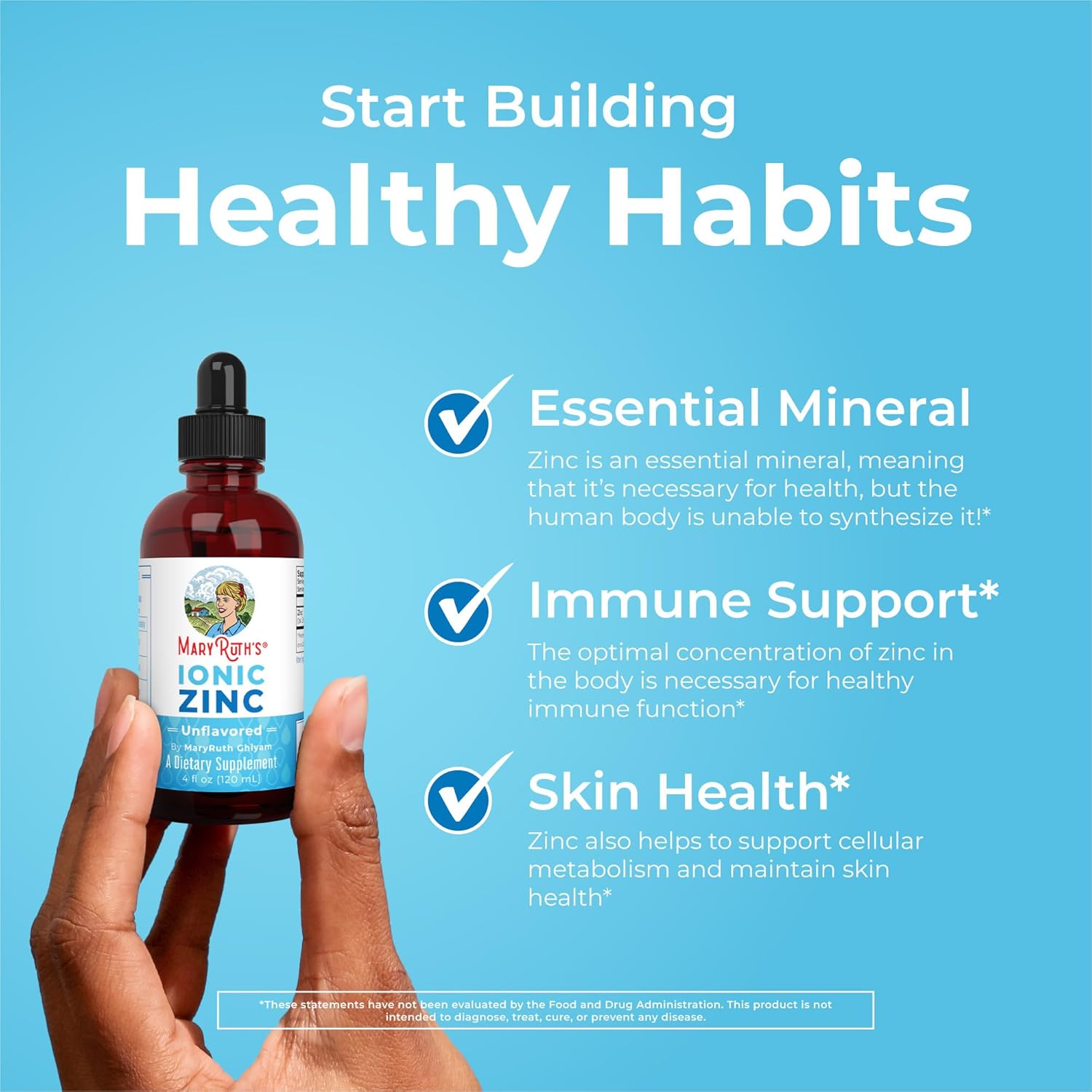 MaryRuth Organics Teen Precision Probiotic & Zinc Drops - Raspberry Flavor | Clean Label Project Verified® | Gut Health, Immune Support, Wellness Vitamins | Vegan, Non-GMO, Gluten Free