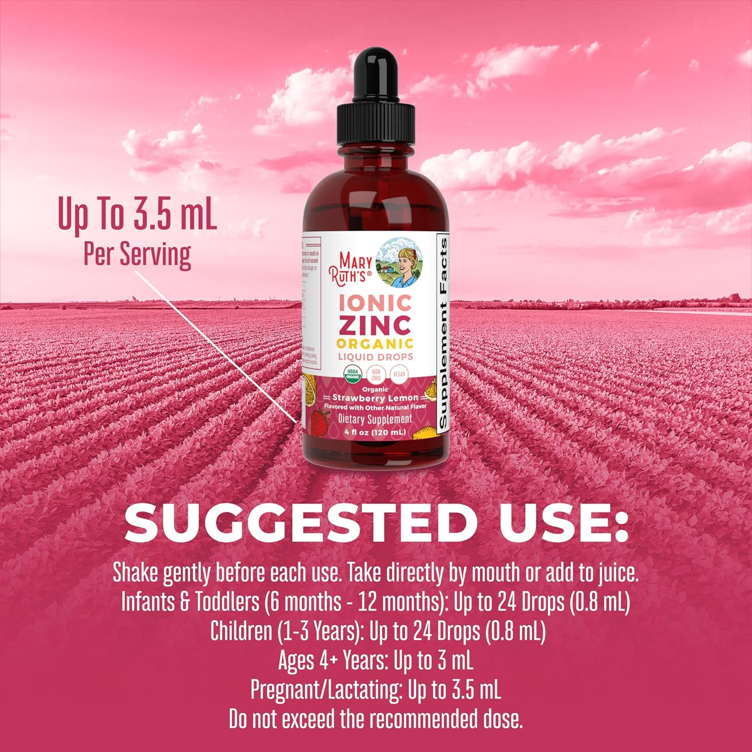 MaryRuth Organics Throat Spray (Vanilla) & Zinc Drops (Strawberry Lemon) Bundle | USDA Organic, Clean Label Project Verified® | Immune Support and Overall Health | Vegan, Non-GMO