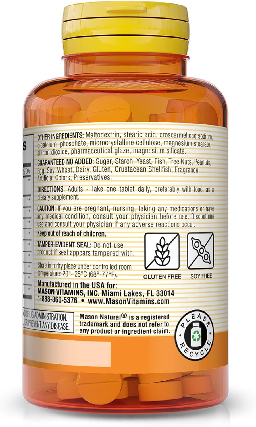MASON NATURAL Digestive Enzymes with Prebiotics and Probiotics - 90 Tablets (Pack of 3) for Healthier Digestion and Gut Health