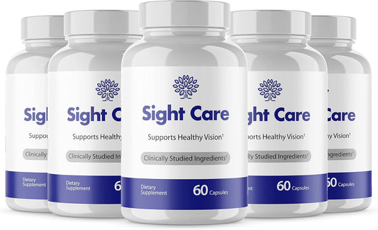 Max-Bio Official 5 Pack SightCare Capsules - Advanced Vision Support Supplement with Healthy Ingredients - 5 Month Supply (300 Caps)