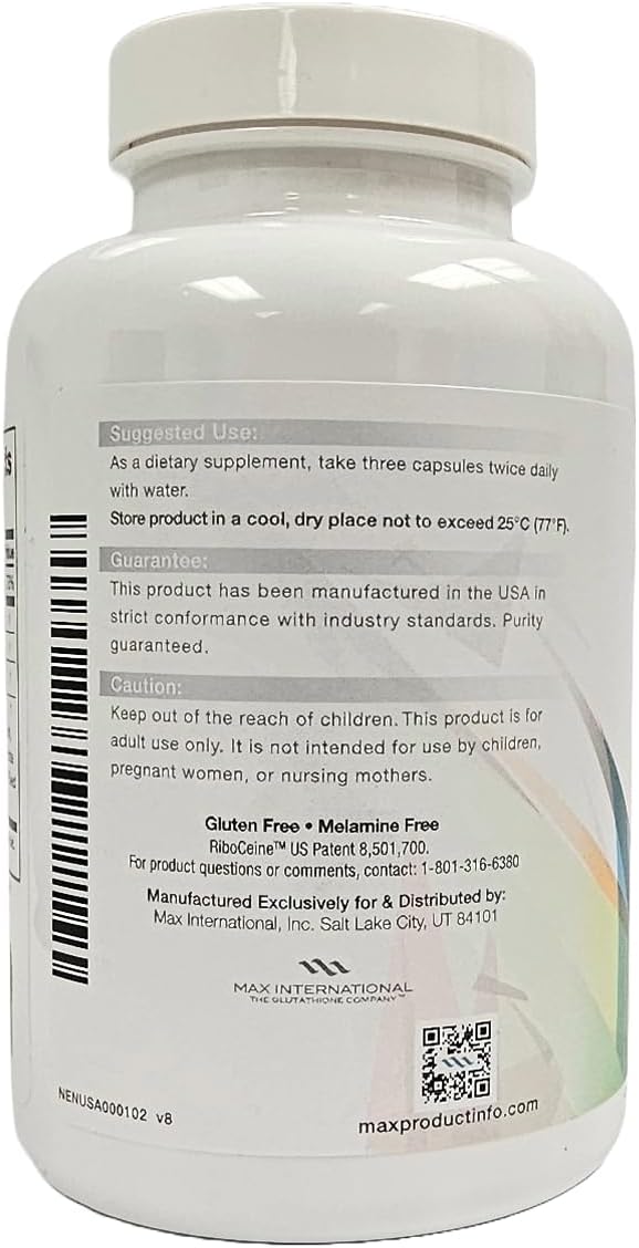 Max International Max GXL NAC Formula, 360 Capsules, 60 Servings, Pack of 2