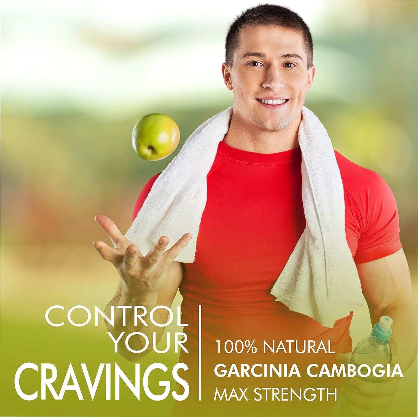 Max Strength 100% Pure Garcinia Cambogia Extract - Suppress Appetite - Top Carb Blocker for Men & Women - USA Made - 60 Veggie Capsules