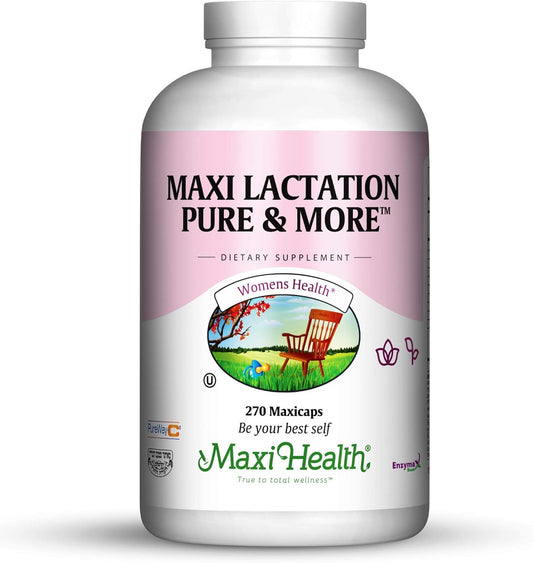 Maxi Health Lactation Support Capsules for Nursing Moms - 270 Count - Kosher Certified