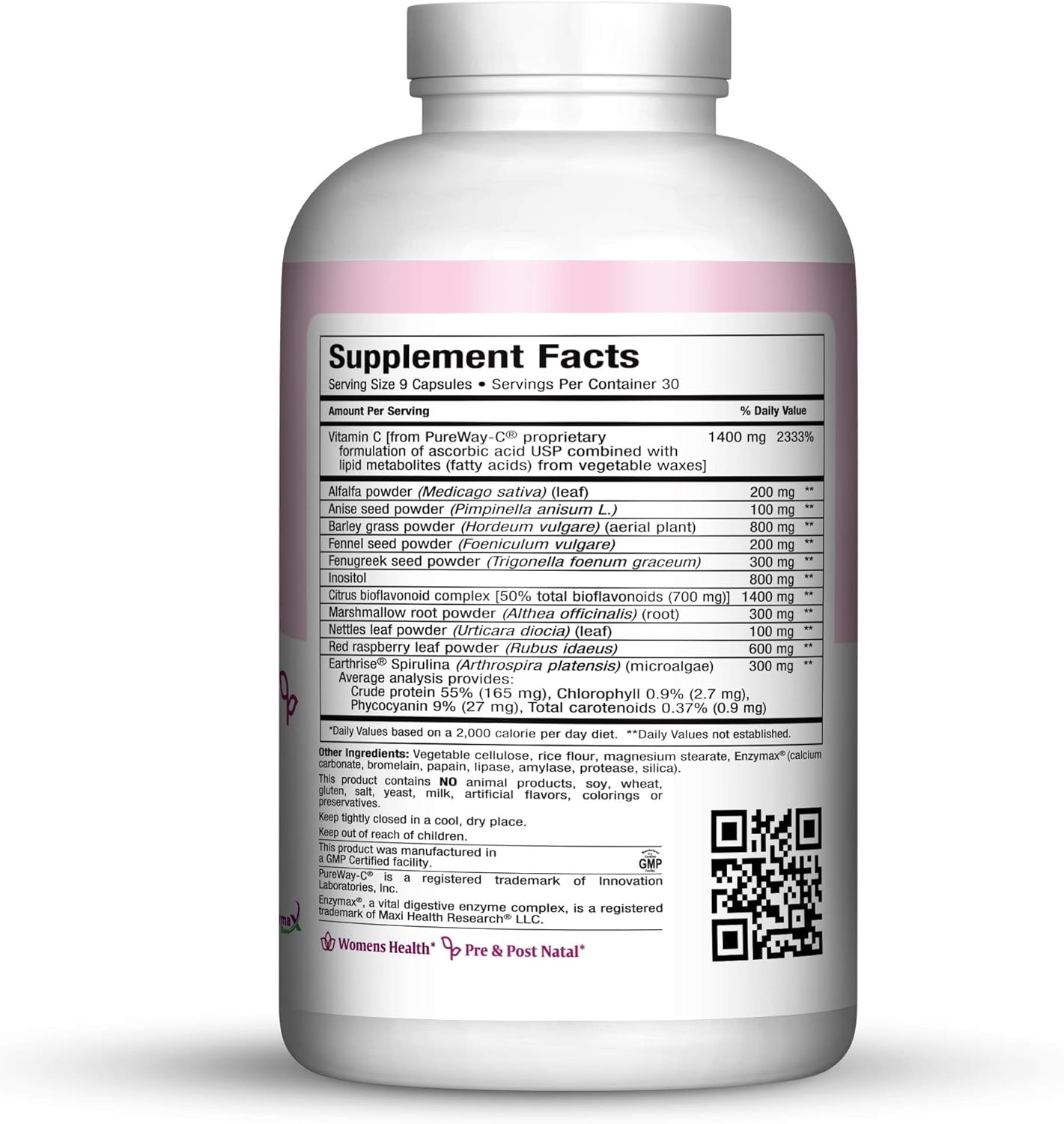 Maxi Health Lactation Support Capsules for Nursing Moms - 270 Count - Kosher Certified