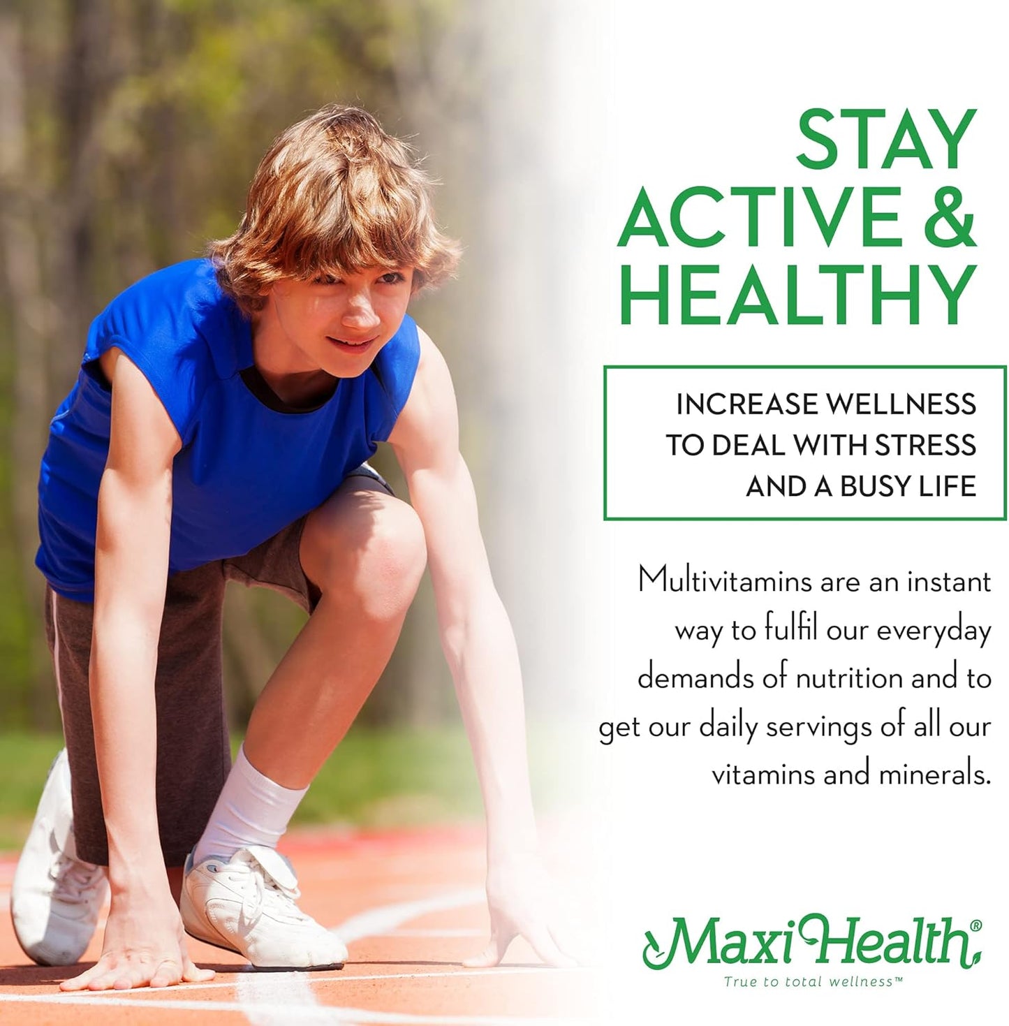 Maxi Health Teen Supreme HIS Vitamins for Boys (120) - Multivitamin for Young Men 12-17 - Daily Nutrition, Energy, Immune Support & Antioxidants - BoostGo Australia