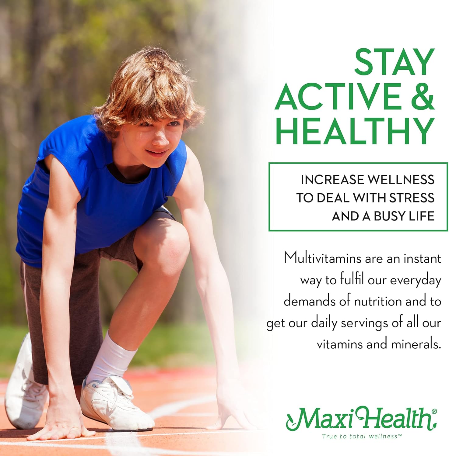 Maxi Health Teen Supreme HIS Vitamins for Boys (120) - Multivitamin for Young Men 12-17 - Daily Nutrition, Energy, Immune Support & Antioxidants - BoostGo Australia