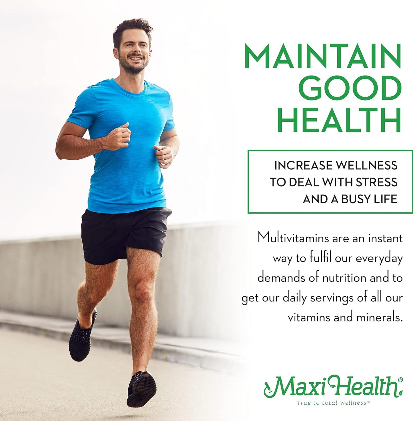 Maxi Health Two Complete Multivitamins & Minerals 120 Capsules Full Potency Kosher Formula