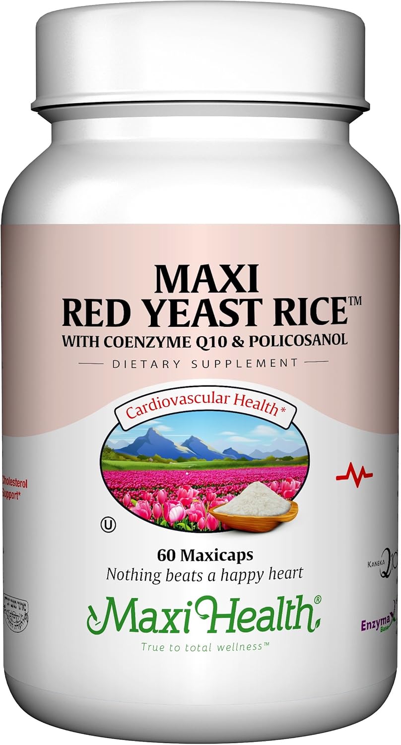 Maxi Red Yeast Rice Complex Capsules - 600 Mg, 60 Count