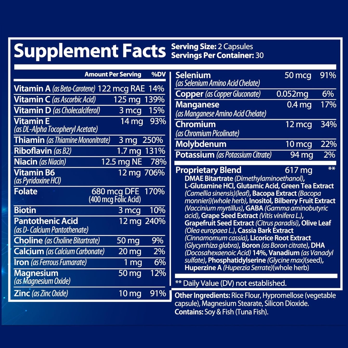 MAXIMON HEALTH SUPPLEMENTS Neuro Plus Nootropics for Cognitive Enhancement and Focus with Bacopa Extract, GABA, Huperzine A, DHA - 60 Capsules