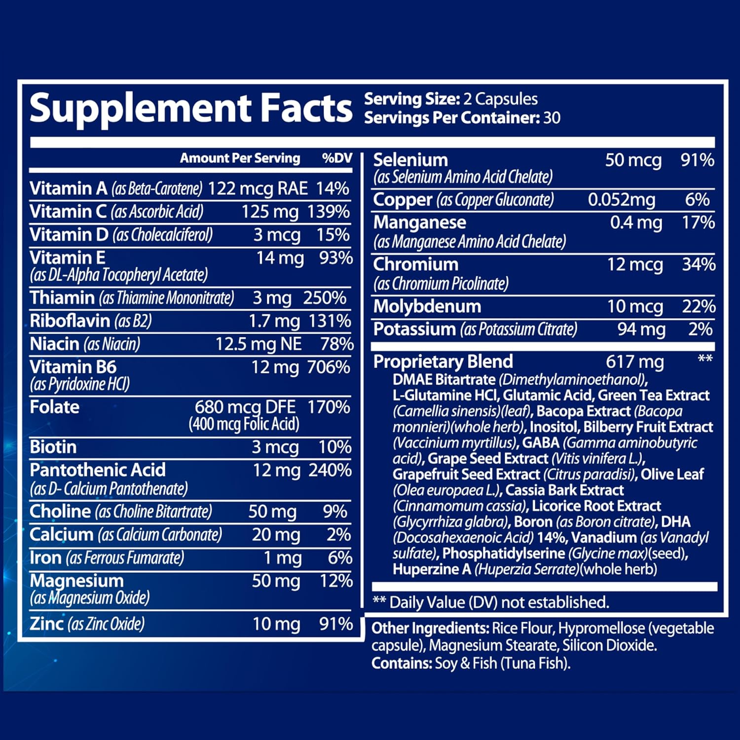 MAXIMON HEALTH SUPPLEMENTS Neuro Plus Nootropics for Cognitive Enhancement and Focus with Bacopa Extract, GABA, Huperzine A, DHA - 60 Capsules