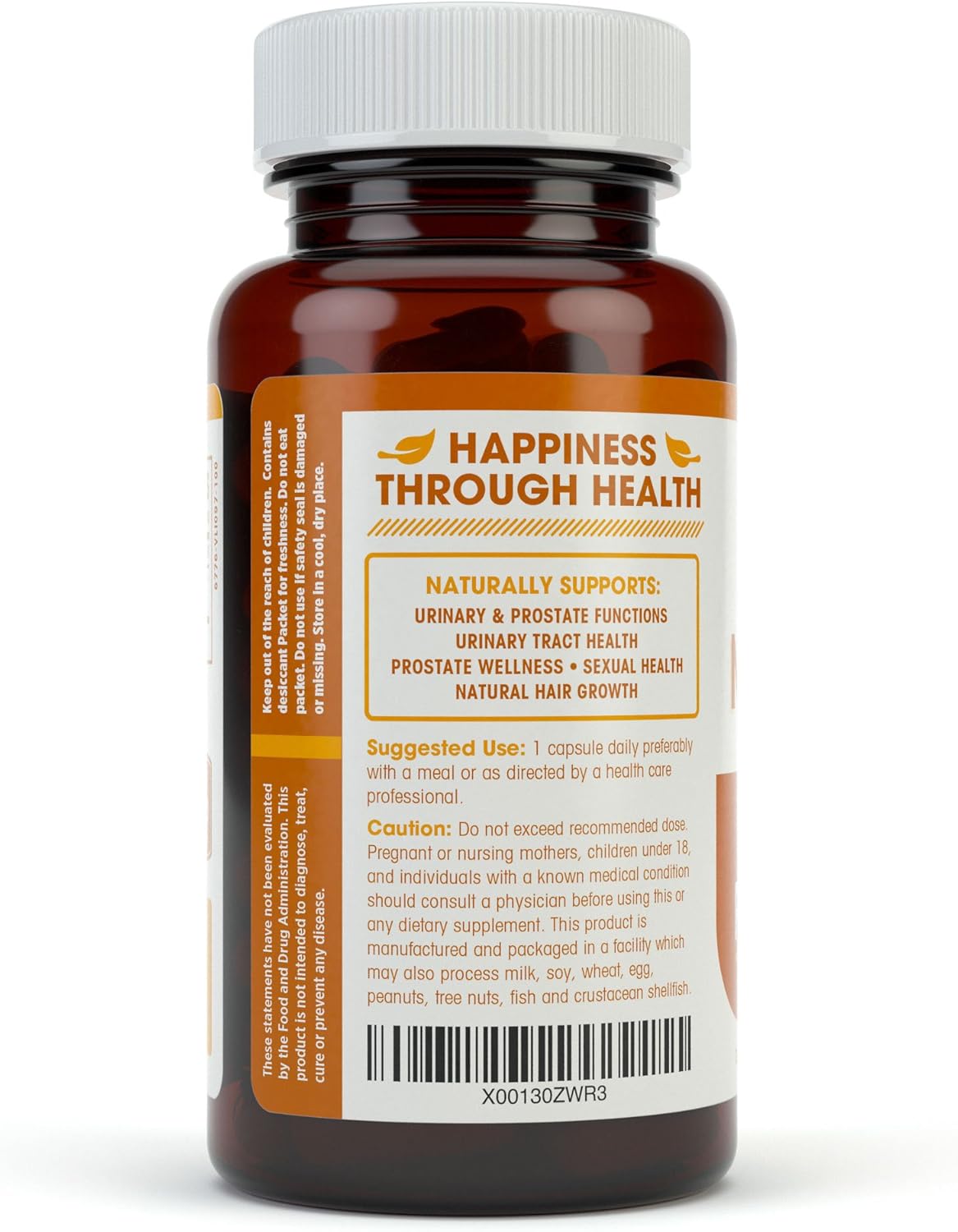 Maximum Strength 1000mg Saw Palmetto Prostate Supplement with Berry Power + Extract - Promotes Prostate Health, Reduces Frequent Urination, Blocks DHT Hair Loss - 100 Capsules