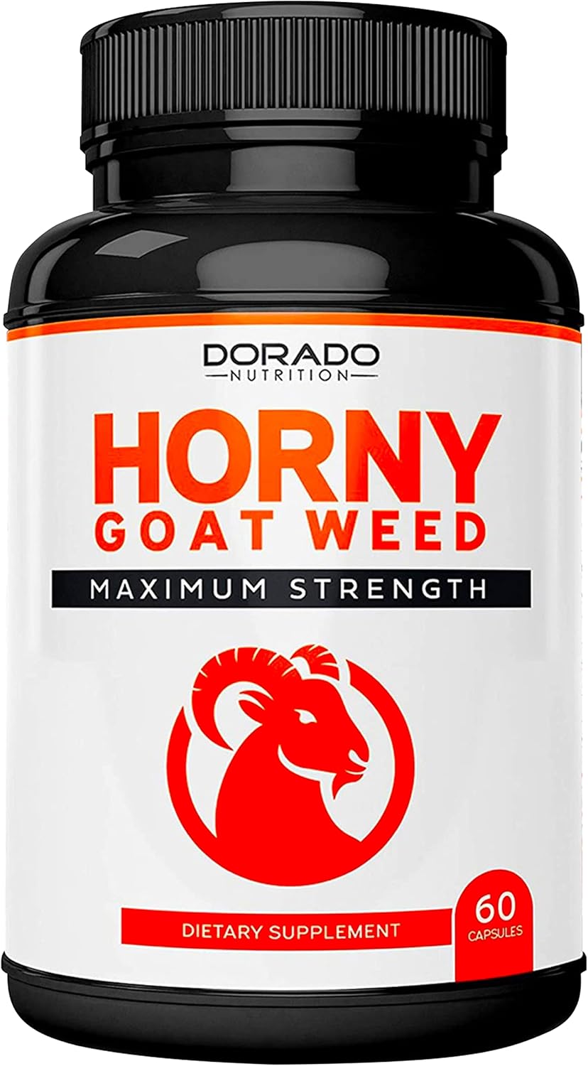 Maximum Strength Horny Goat Weed & Muira Puama Root Extract Supplement for Men and Women - 2590mg