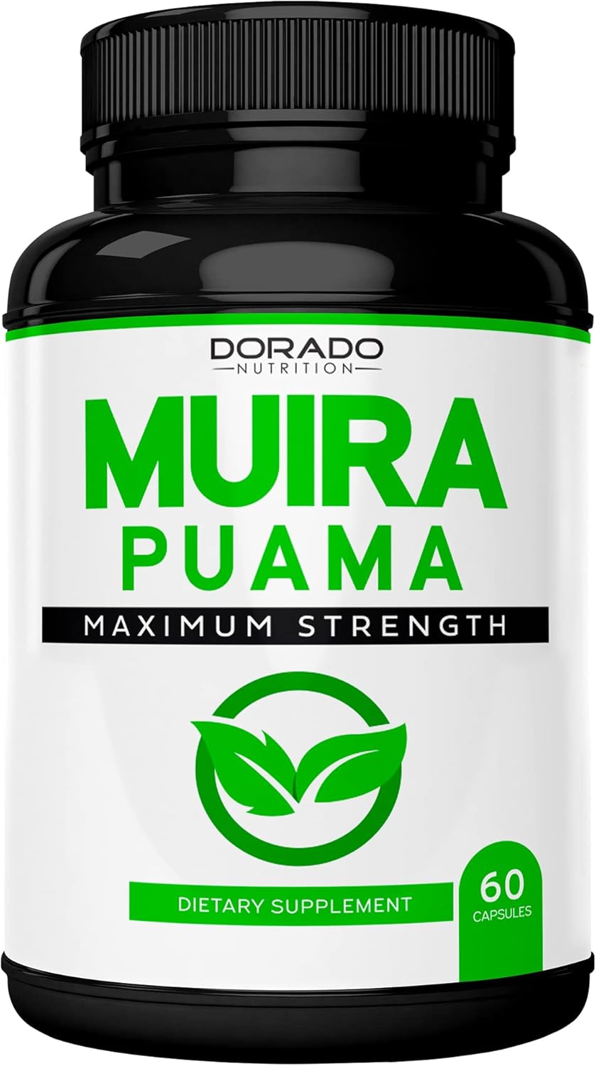 Maximum Strength Horny Goat Weed & Muira Puama Root Extract Supplement for Men and Women - 2590mg