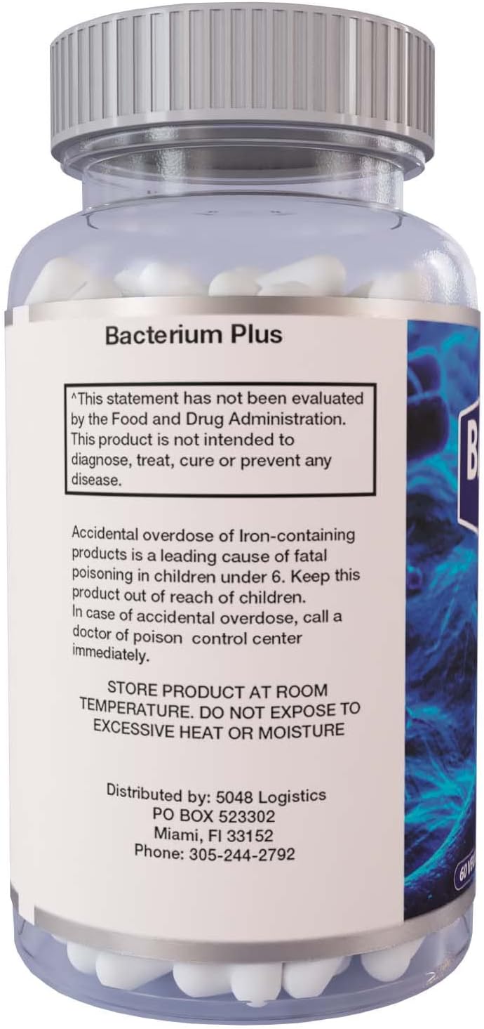 Maximum Strength Probiotic Blend for Intestinal Health - 100% Natural Digestive Supplement with 60 Capsules