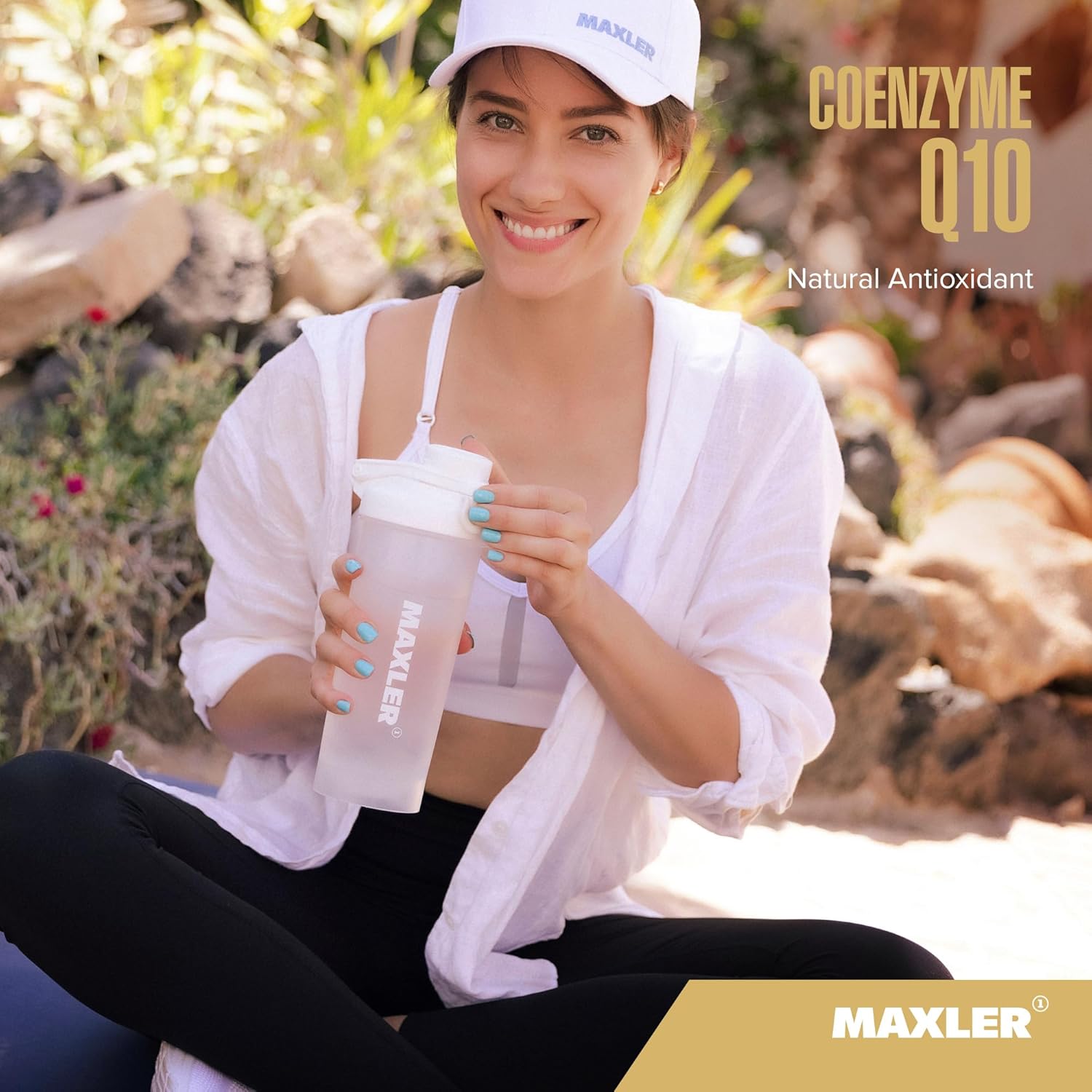 Maxler Coenzyme Q10 (Ubiquinone) Supplement - 100mg CoQ-10 per Serving - 60 Vegan Capsules for Antioxidant Support