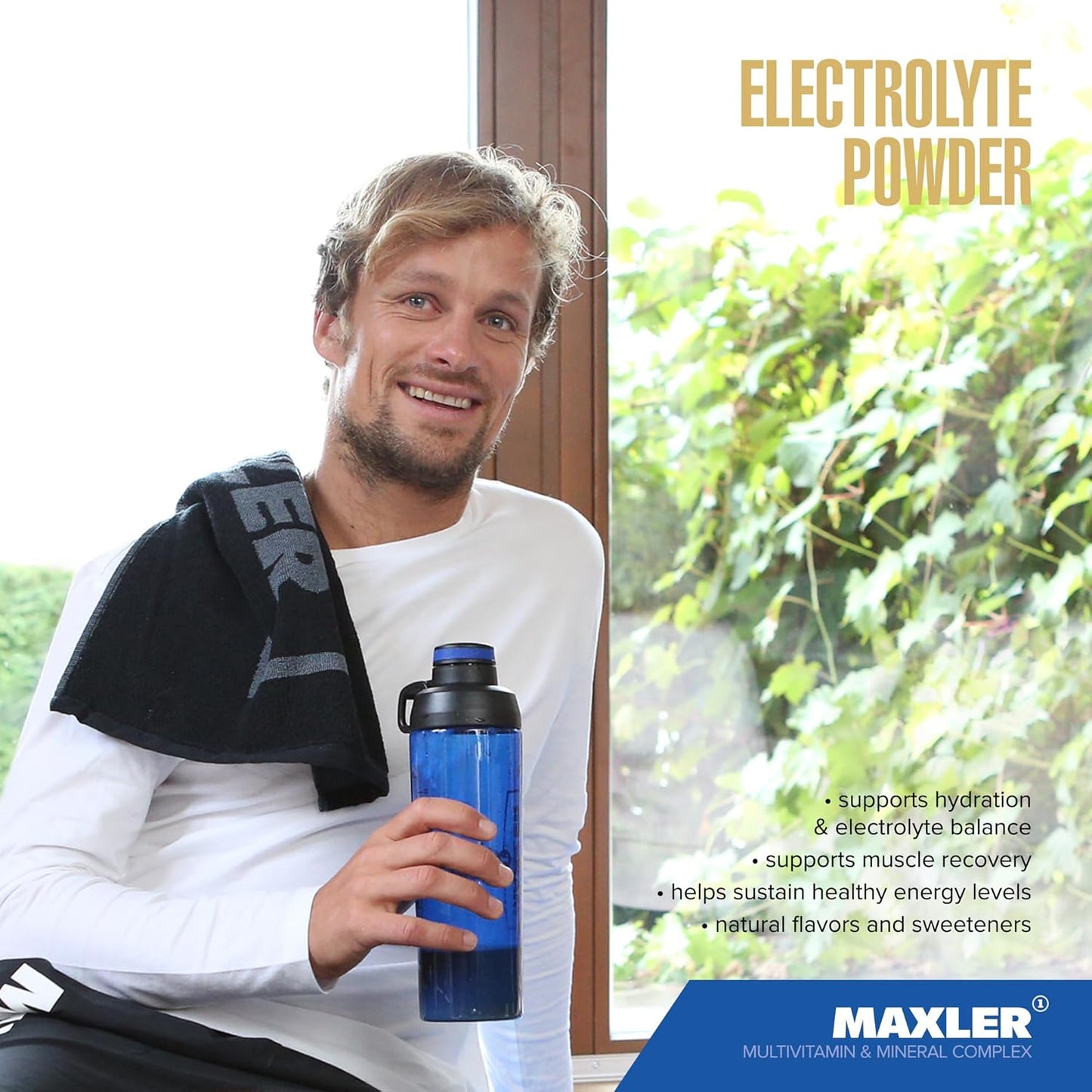 Maxler Electrolyte Powder - Keto Hydration Drink Mix with Trace Minerals - Blueberry Flavor - 15 Servings