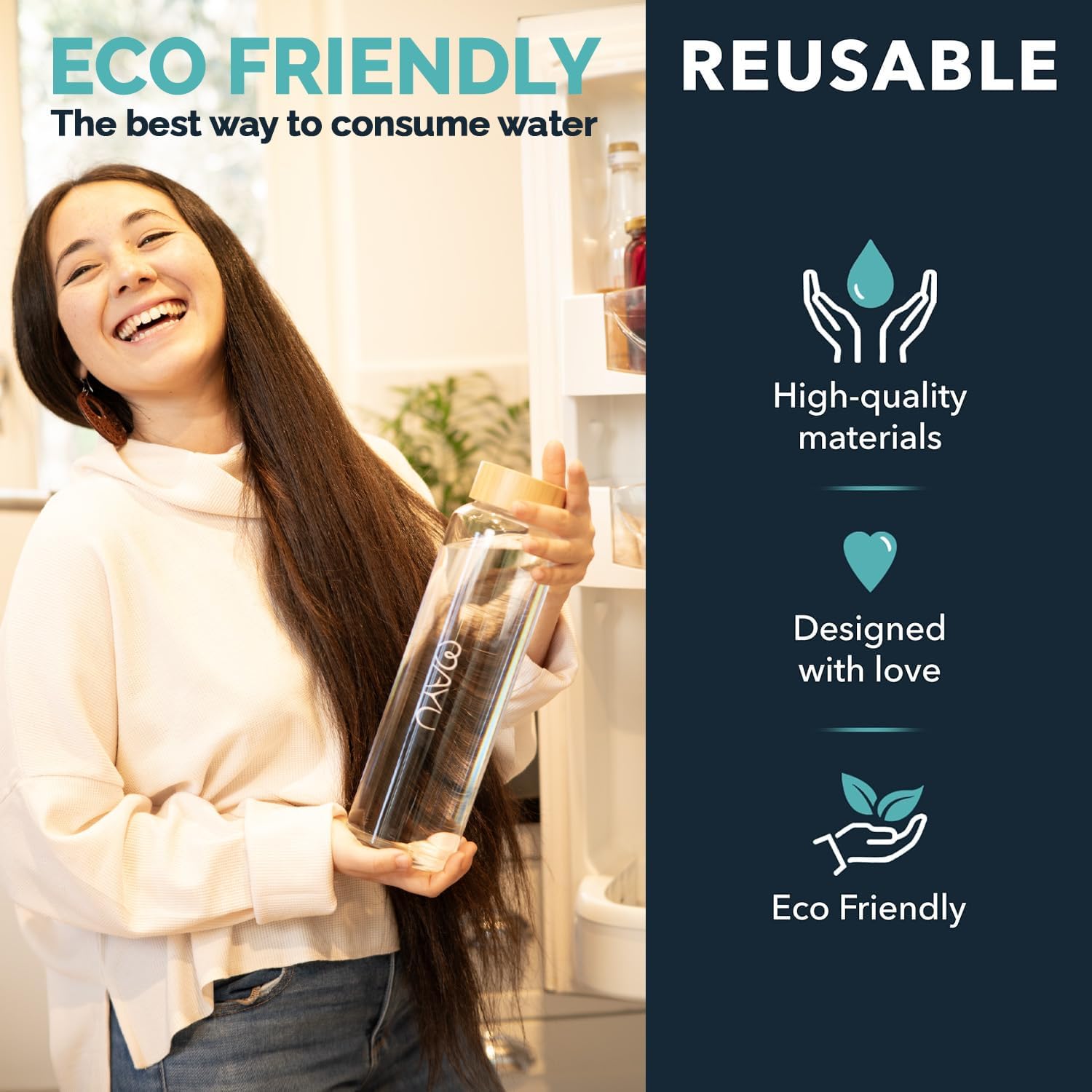 mayu Bottle Up Bundle - Electrolyte Water Drops with 1.5L Premium Glass Bottle