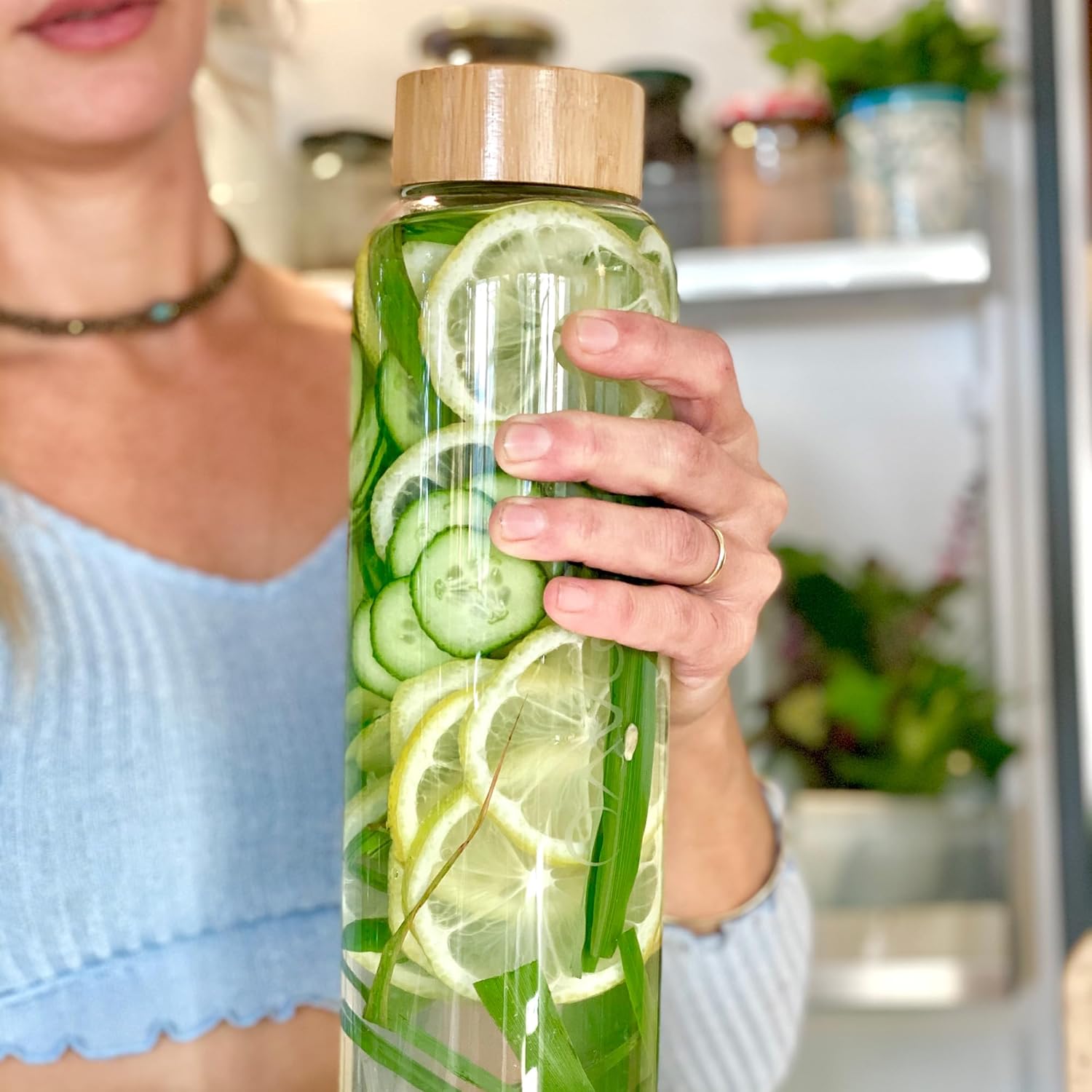 mayu Bottle Up Bundle - Electrolyte Water Drops with 1.5L Premium Glass Bottle