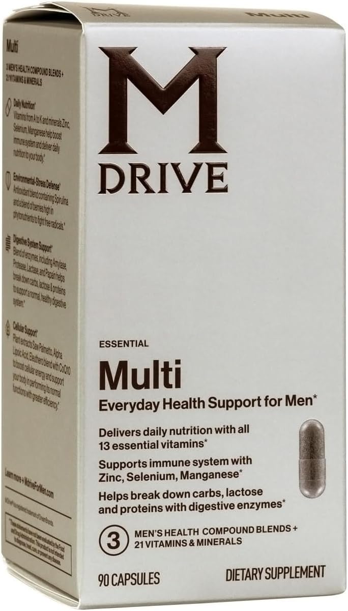 Mdrive Elite Multi: Boost Energy, Strength, and Immune Health with Natural Ingredients & Digestive Enzymes
