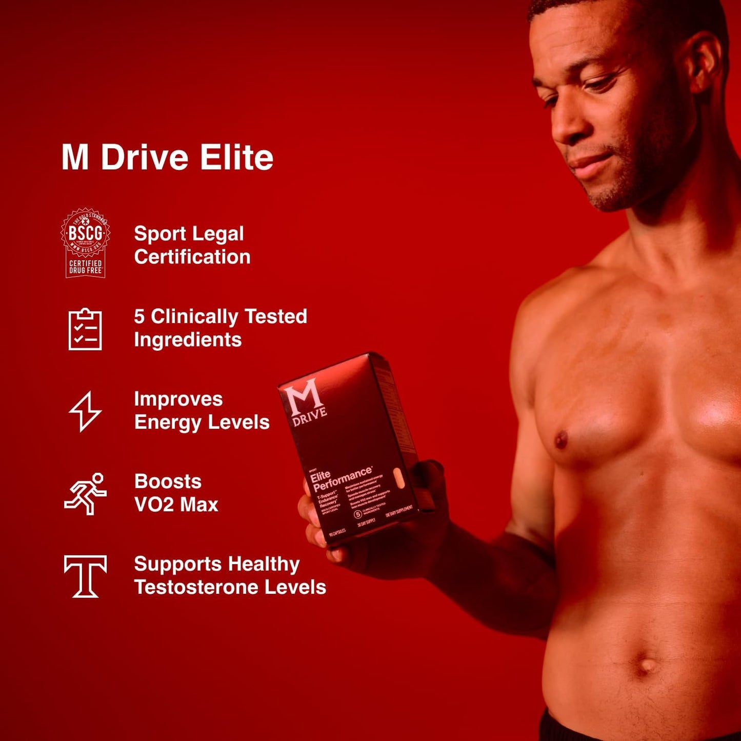 Mdrive Elite Multi: Boost Energy, Strength, and Immune Health with Natural Ingredients & Digestive Enzymes