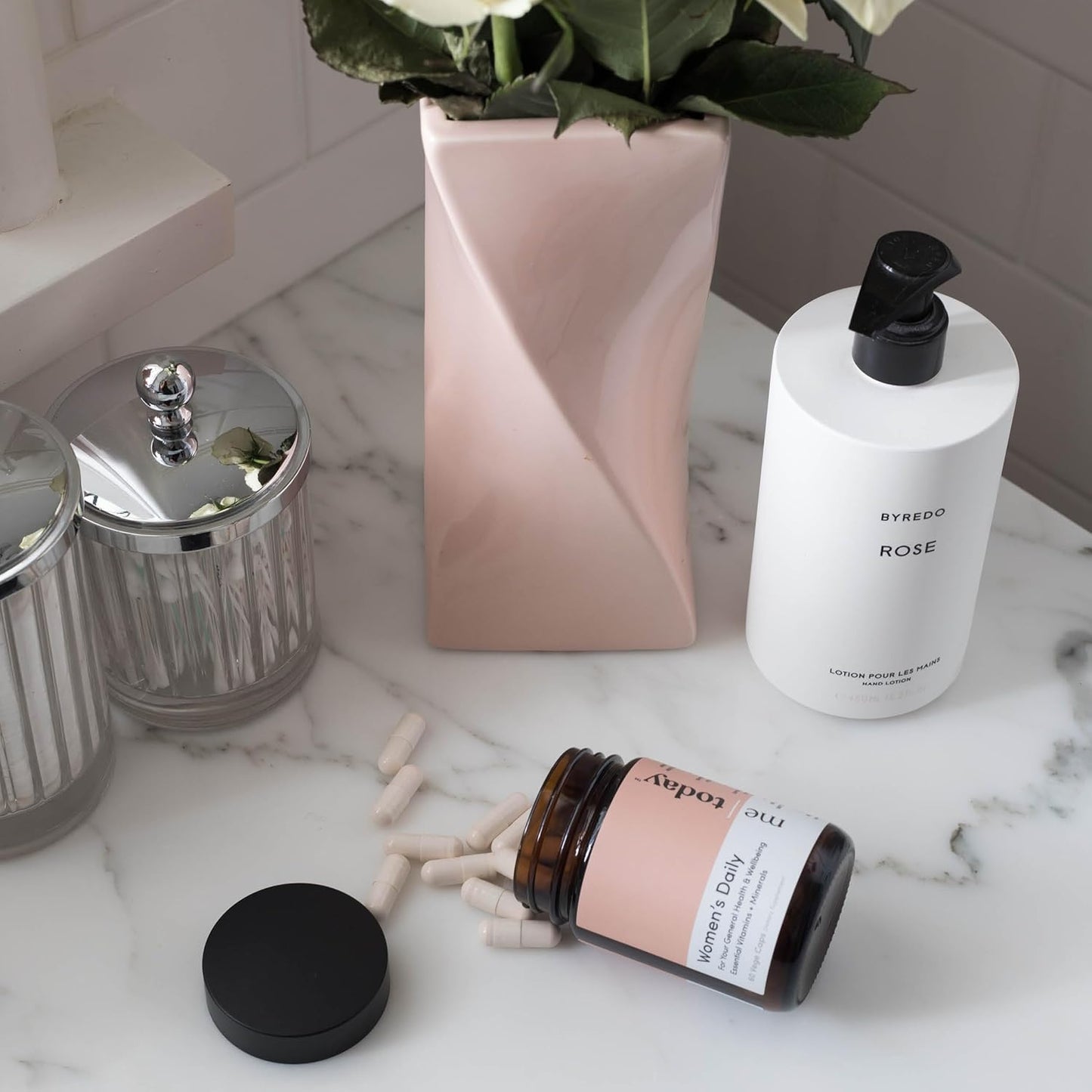 me today Women's Daily Multivitamin - 30 Capsules - 2 Month Supply - 27 Vitamins - Vegetarian Formula - Including D, C, A, B, Biotin, and Zinc