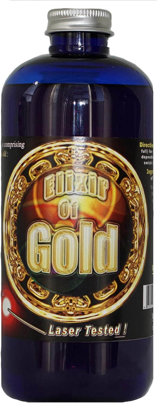 Medical Grade Silver Mountain Minerals Elixir of Gold Concentrate - 8 oz, 240 PPM, Highly Bioavailable Nano Particles