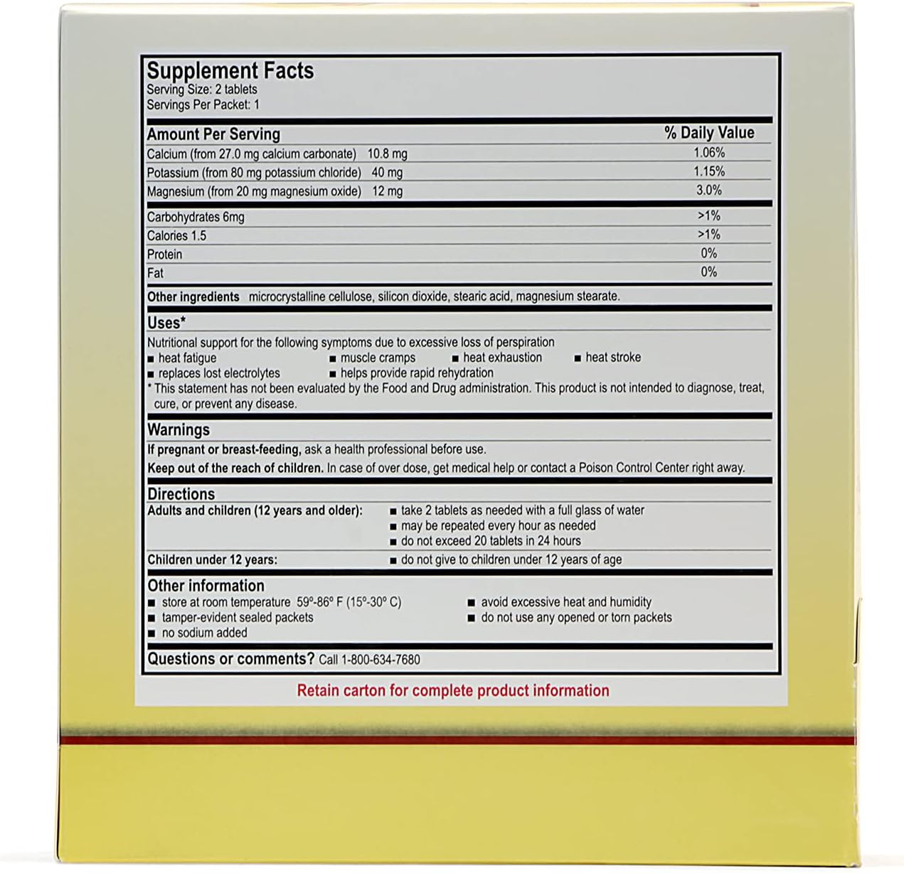 Medique Medi-Lyte Electrolyte Replenisher Tablets - Fast Relief from Heat, Stress, Fatigue, Muscle Cramping - 500 Tablets