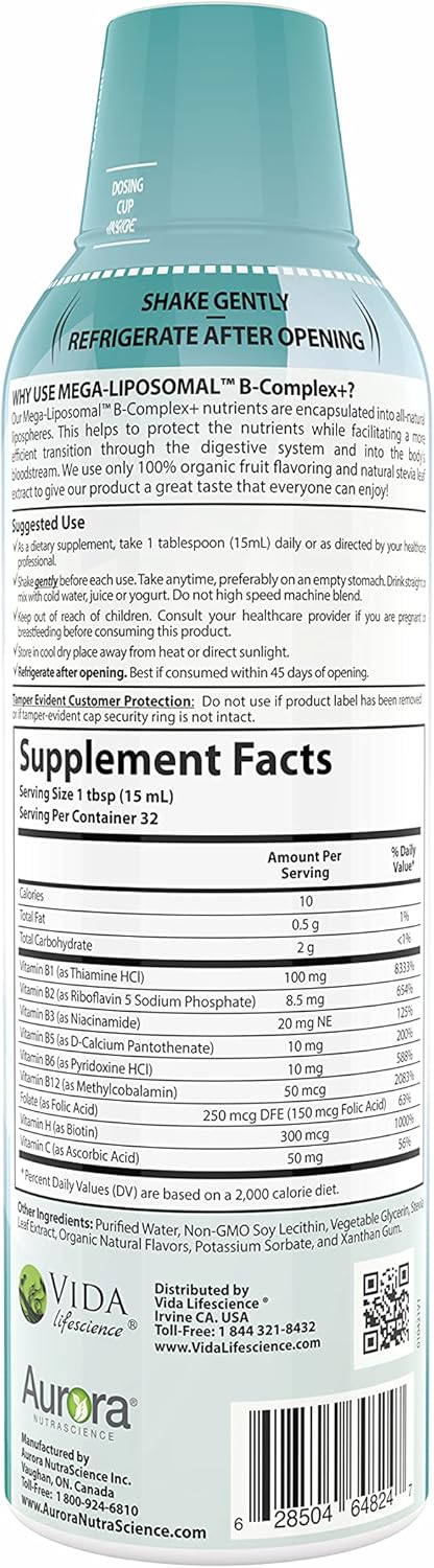 Mega Liposomal Vitamin C & B-Complex Bundle - Aurora Nutrascience Vitality Duo, 3,000 mg per Serving - BoostGo Australia