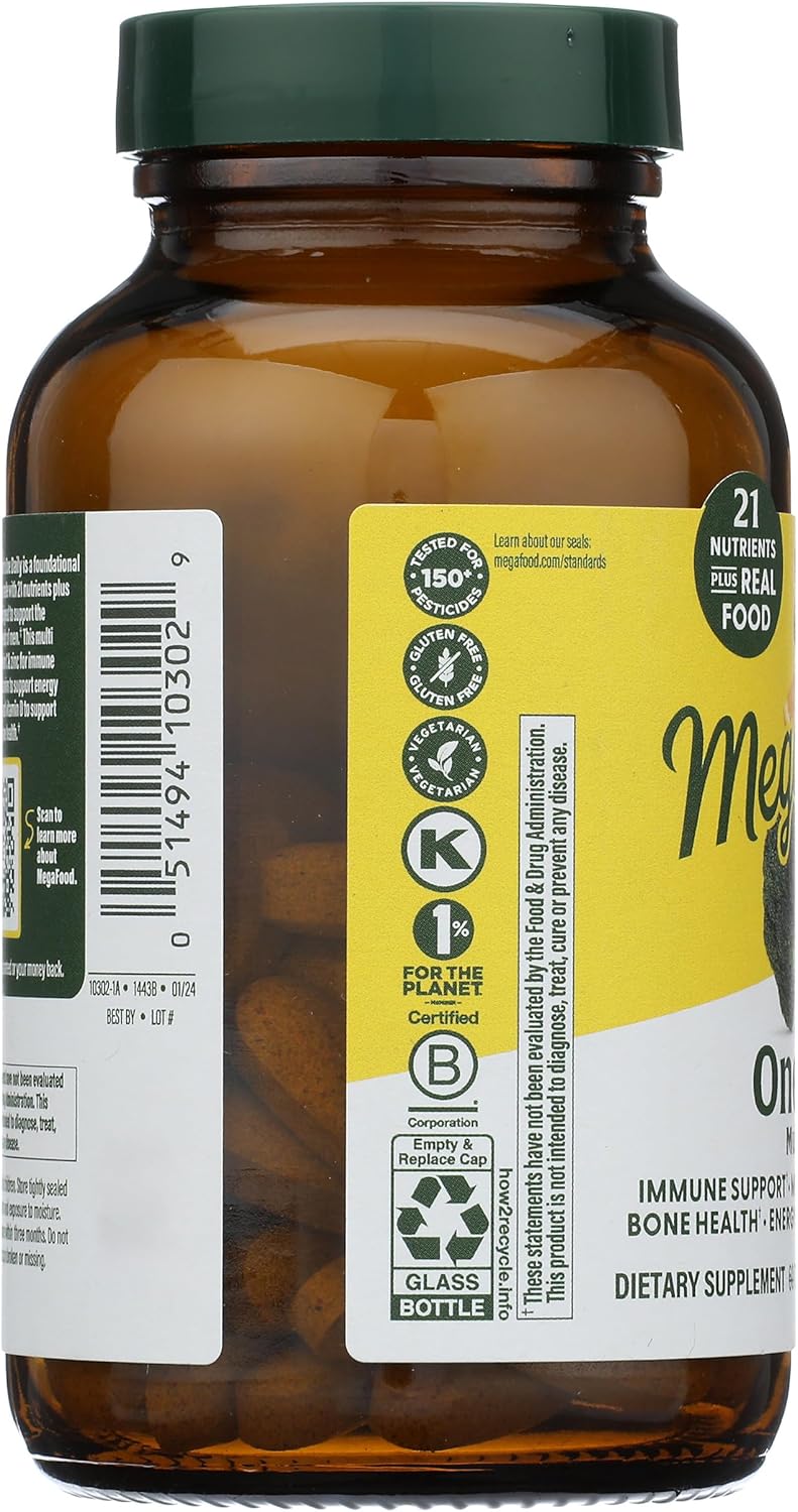 MEGAFOOD Men's One Daily Multivitamin - 72 Tablets