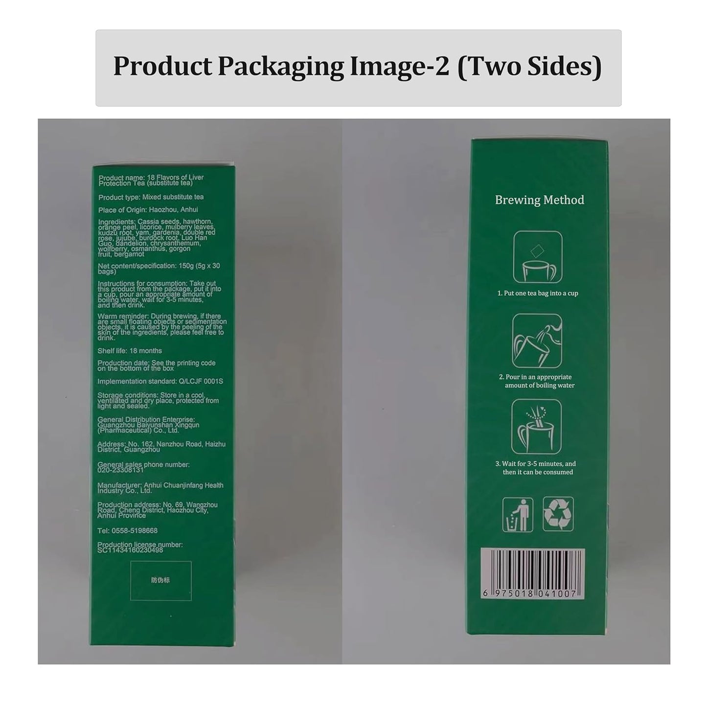 Meideal Liver Tea with 18 Herbs - 2 Boxes (60 Bags) Liver Detox Tea with 18 Flavors