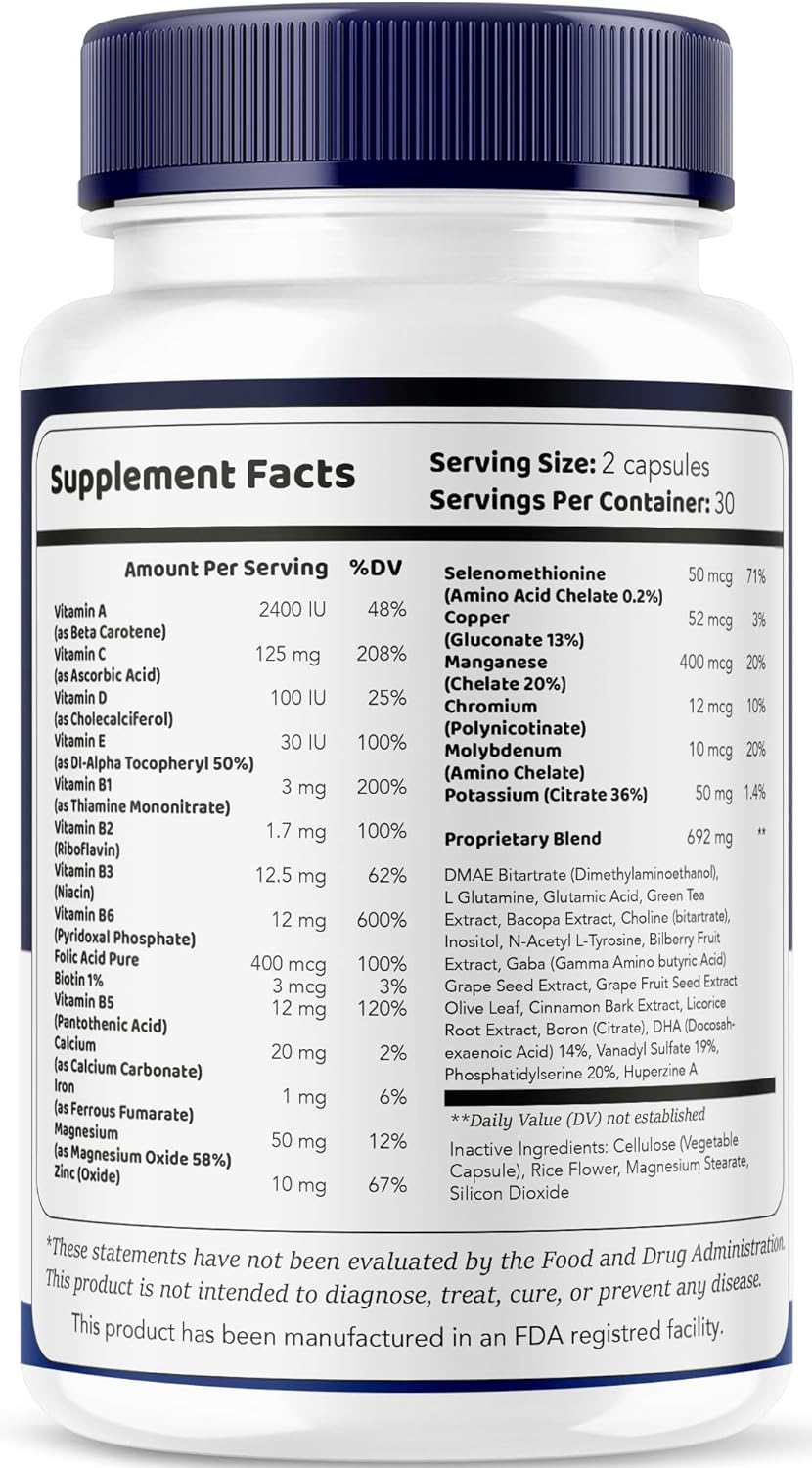 Memoforce Brain Supplement (2 Pack) - 120 Capsules for 2 Months - Memoforce Reviews and Pills