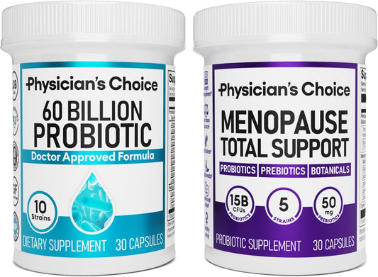 Menopause and Digestive Health Support Bundle for Women - 30 Tablets