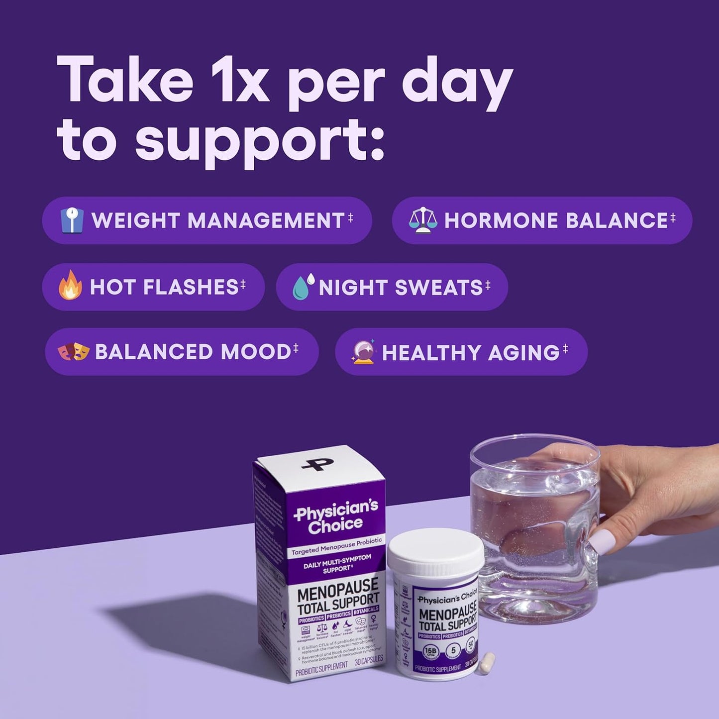 Menopause and Digestive Health Support Bundle for Women - 30 Tablets