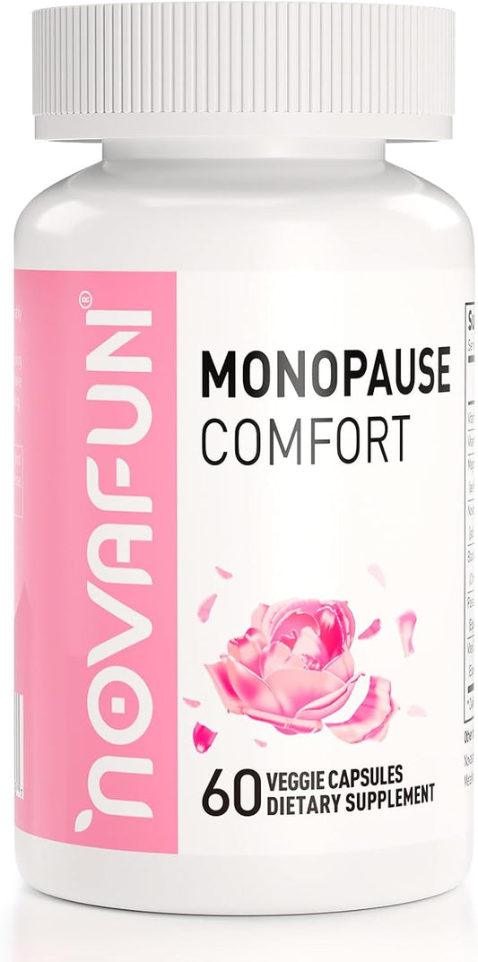 Menopause Relief Capsules for Women - Novasoy Soy Isoflavone & Herbal Blend with Vitamins & Minerals, 60 Count