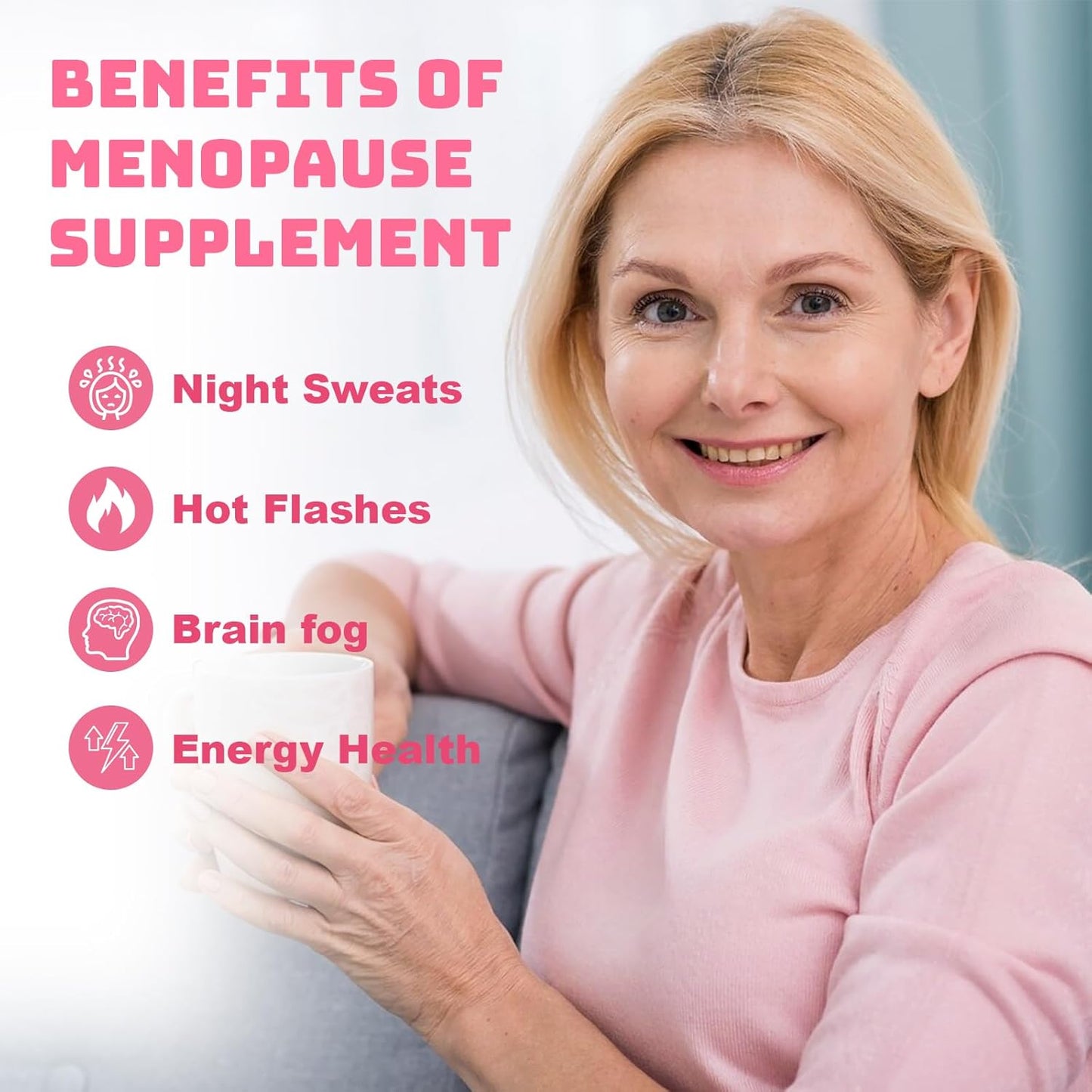 Menopause Relief Capsules for Women - Novasoy Soy Isoflavone & Herbal Blend with Vitamins & Minerals, 60 Count