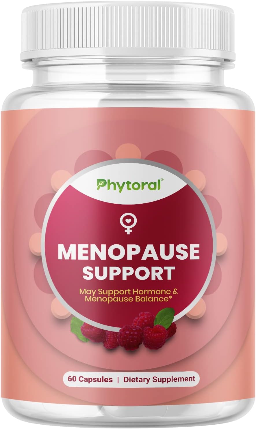 Menopause Relief Herbal Supplement for Women - Hormone Balance Capsules with Dong Quai, Chaste Berry & Black Cohosh Root - 60 Count Pack