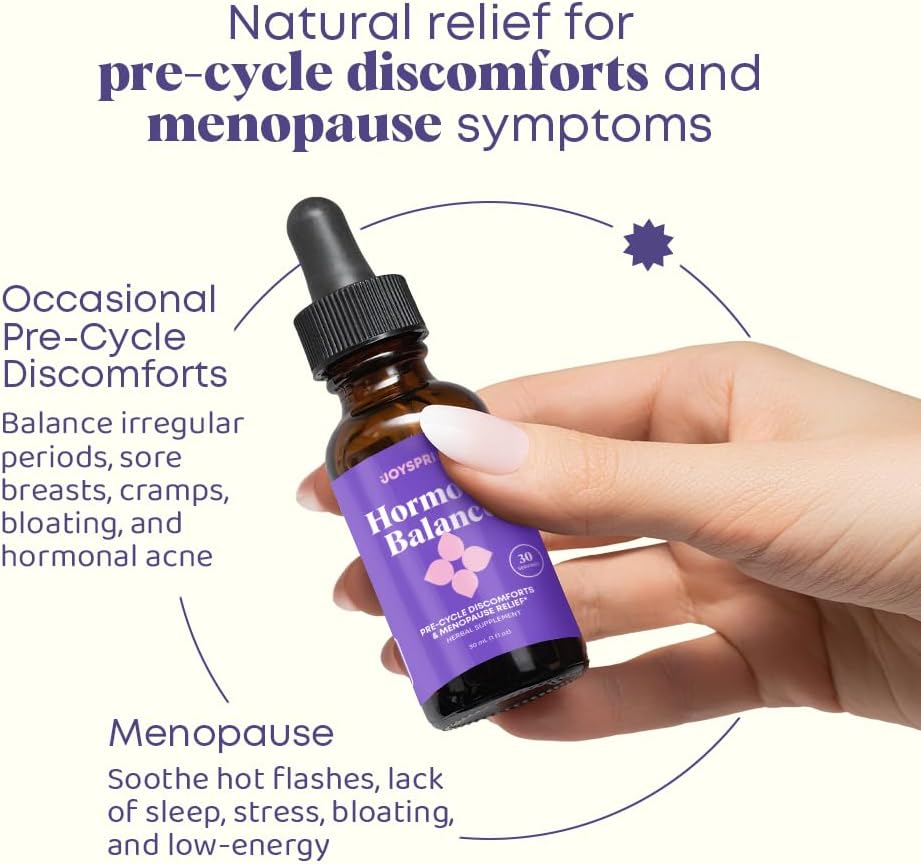 Menopause Relief: Natural Hormone Balance Supplement for Women with Black Cohosh - Supports Hot Flashes, PMS, and Menstrual Support