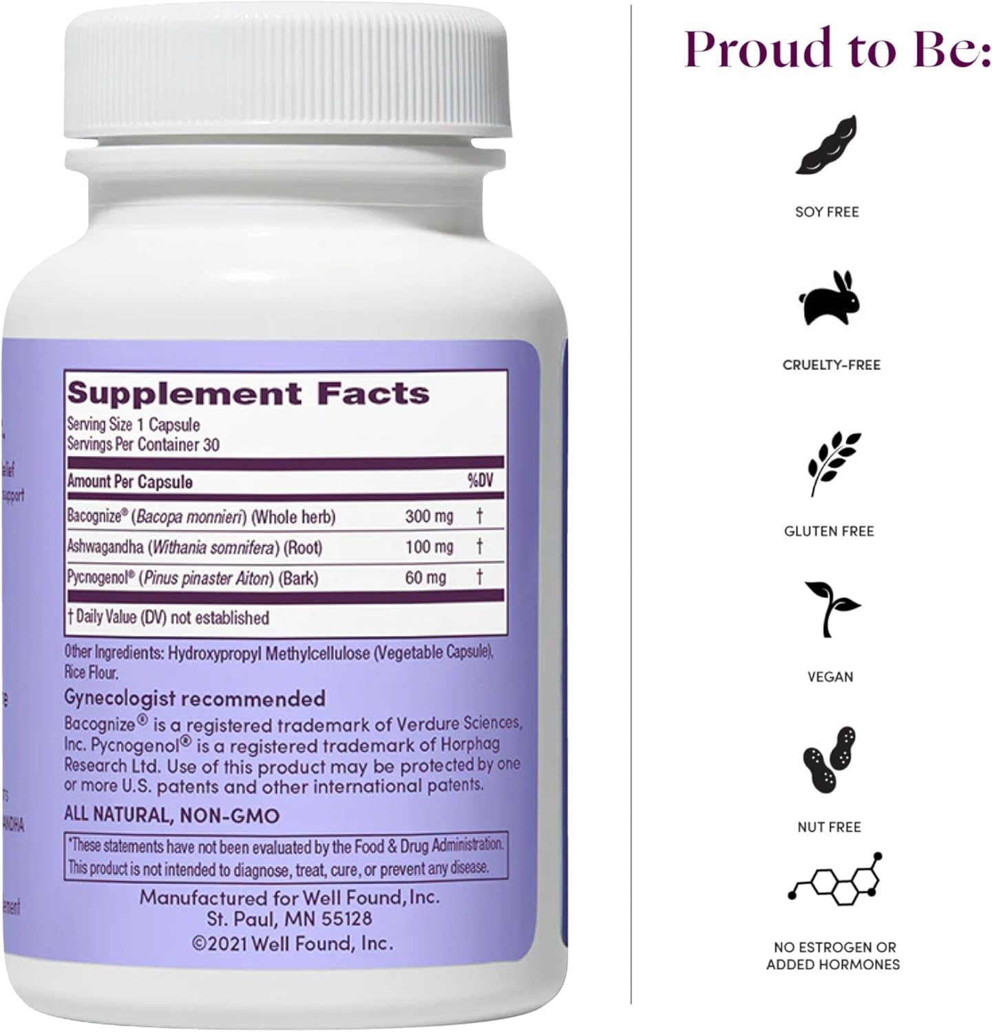 Menopause Relief Supplements for Women - Hot Flashes, Night Sweats, Vaginal Dryness, Brain Fog & Mood Support - Hormone & Estrogen-Free (3 Pack)