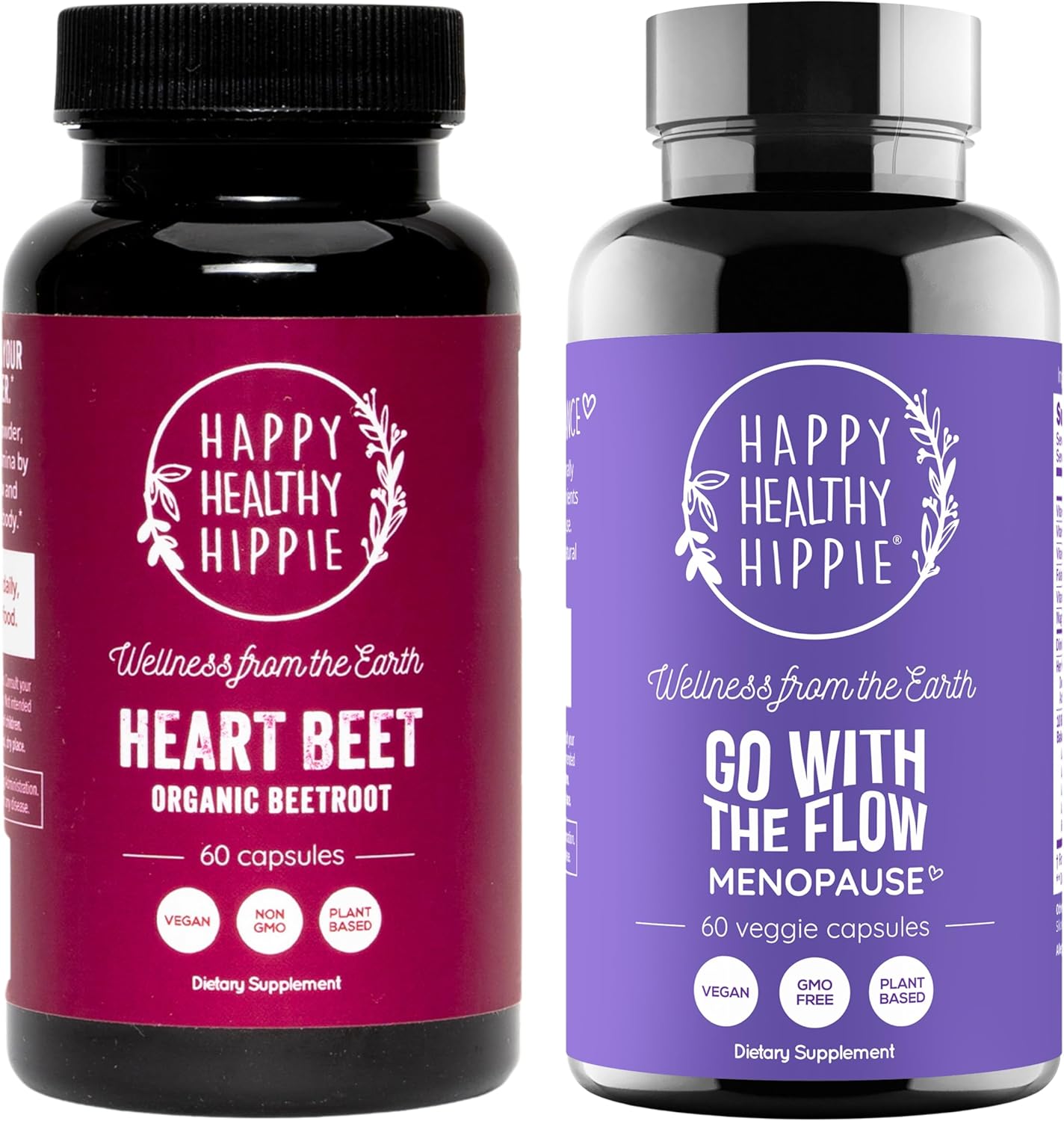 Menopause Support & Beetroot Capsules by Happy Healthy Hippie - Enhance Your Wellbeing with Natural Ingredients