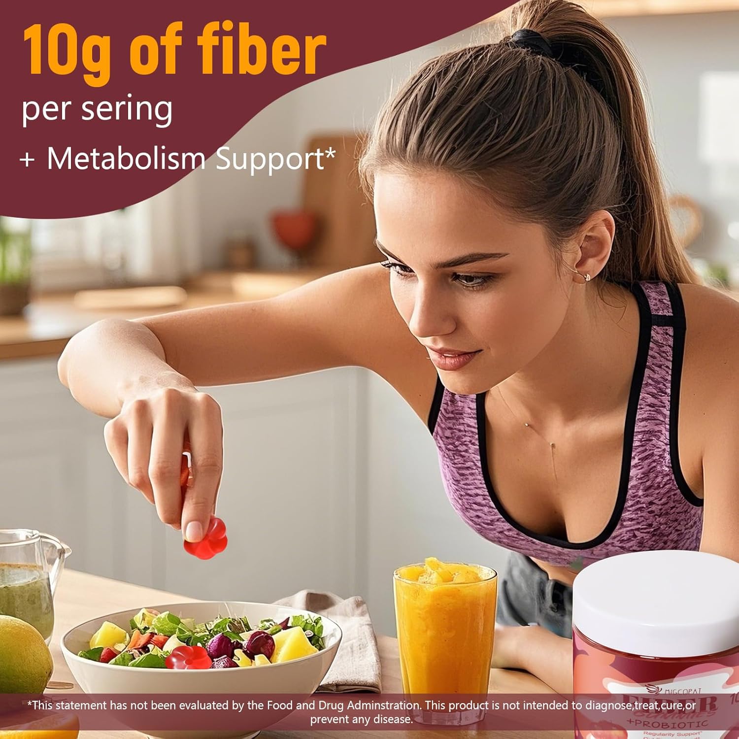 Menopause Support Fiber Gummies with Probiotics for Women - Migcopat Formula - BoostGo Australia